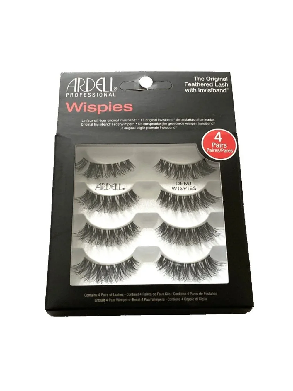 New 4 Pairs Ardell Demi Wispies Natural Multipack False Eyelashes Fake Eye Lash